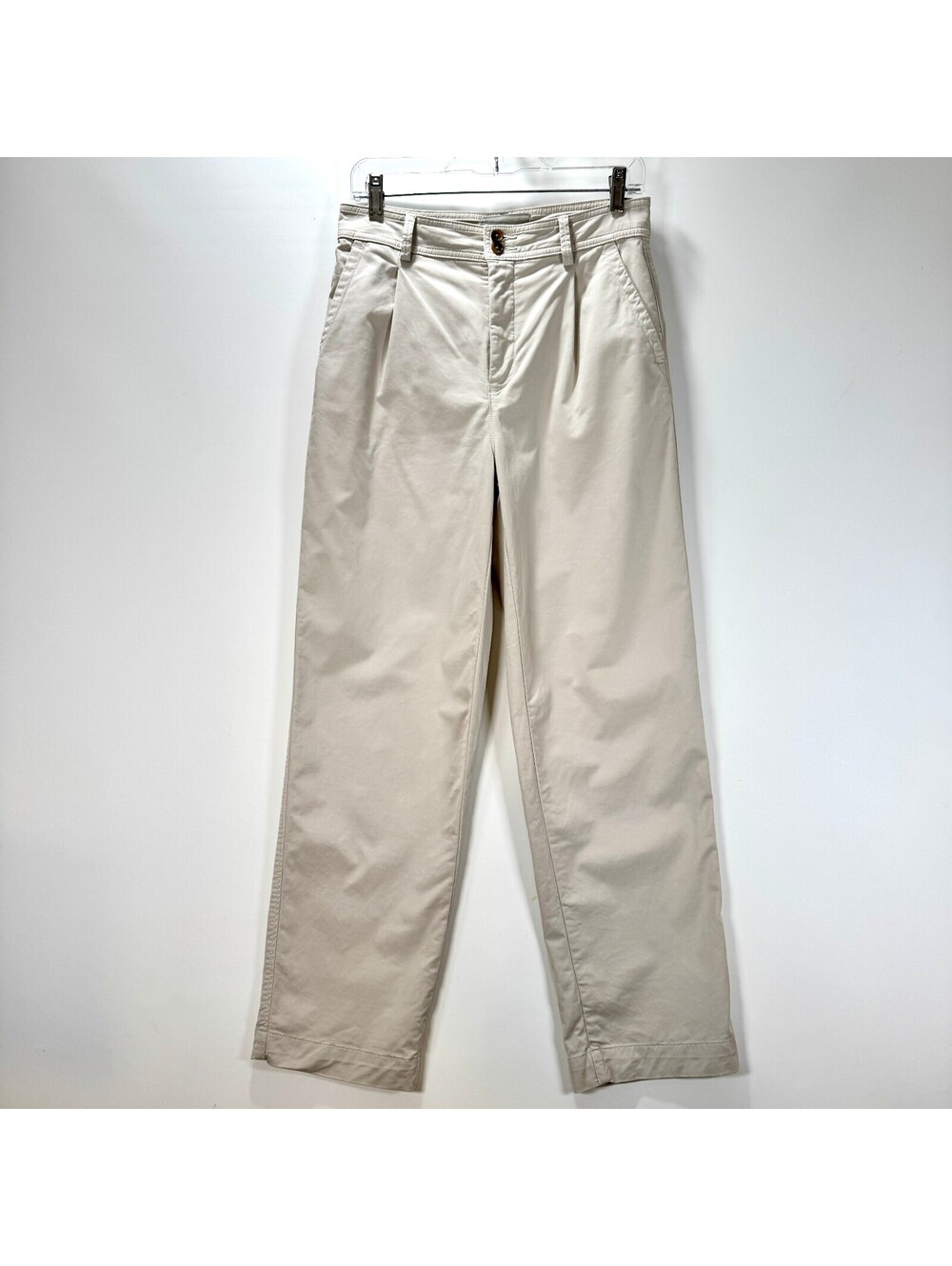 Everlane Pleated Straight Leg Zip Fly - 4